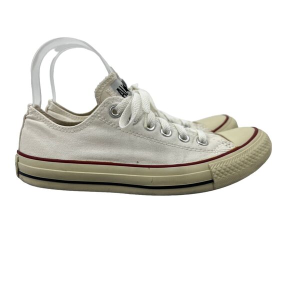 Converse Womens 7.5 White Sneakers All Star Chuck Taylor Canvas Low Skate Shoe - Picture 1 of 13